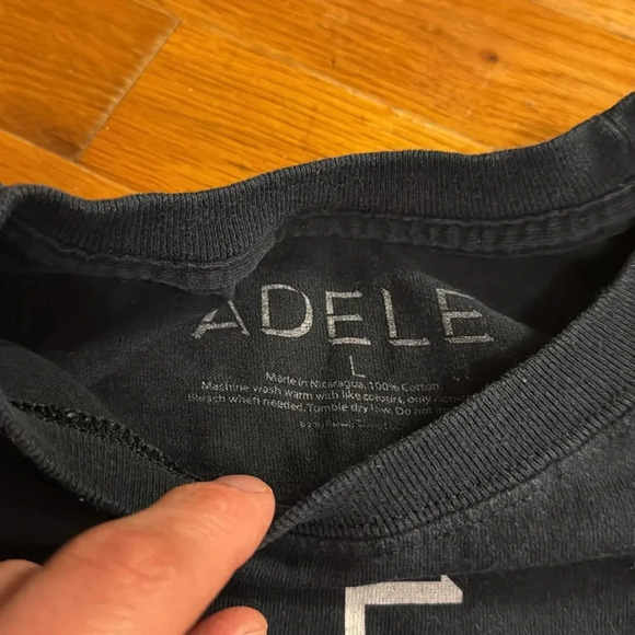 2016 ADELE black long sleeve concert tour T-shirt unisex large - Picture 5 of 7